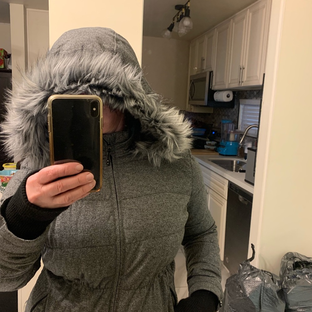 Cozy Down Faux Fur Hooded Jacket
